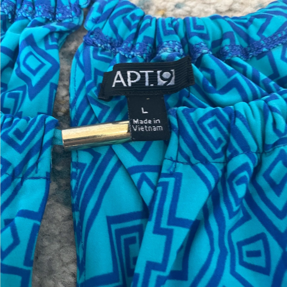 Turquoise Patterned Dress - Picture 4 of 5